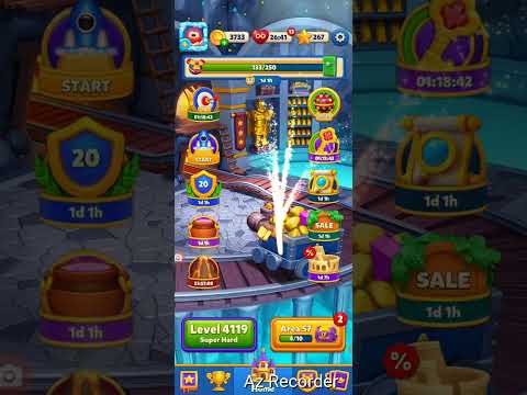 Royal Match Level 4119 | Area 57 Complete and Super Light Ball 🤩🤩🤩