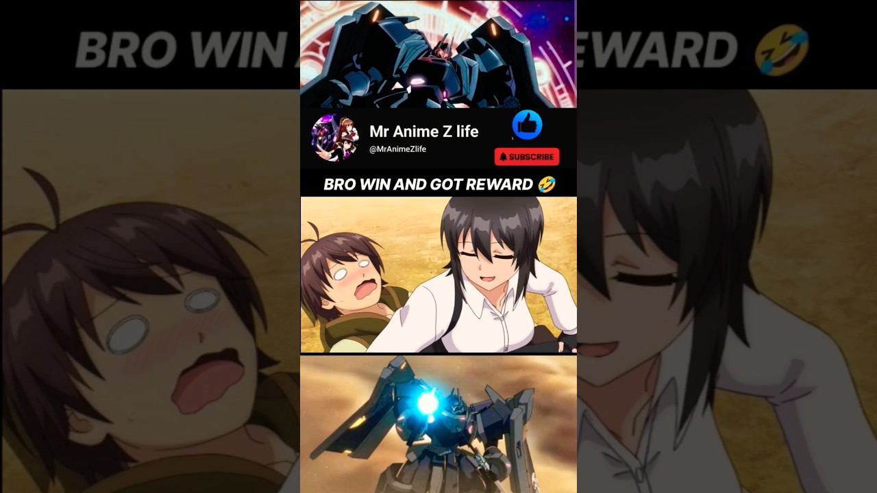 Is he lucky or Unlucky 🤣 ||#anime #ytshorts