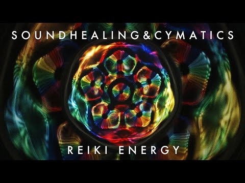 SOUNDHEALING & CYMATICS | Aura Cleanse 528Hz with Reiki Energy | Singing Bowls & Tuning Forks
