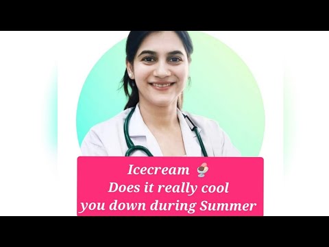 Does ice cream really cool you down during Summer?#icecream #weightloss #summer #tips #health #food