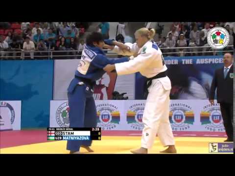 Judo 2014 Grand Prix Ulaanbaatar: Stam (GEO) - Matniyazova (UZB) [-70kg] bronze