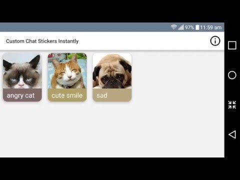 Custom Chat Stickers Instantly Video