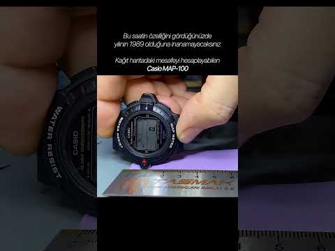 📐📏 Casio'nun ölçüm yapan modeli: Casio Map-100 #casio  #80s #watch#short #saat  #teknoloji