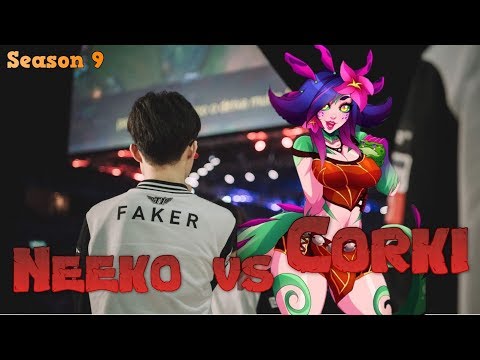 Faker - Neeko vs Corki Mid - LoL Season 9 KR Ranked | League of Legends Replays