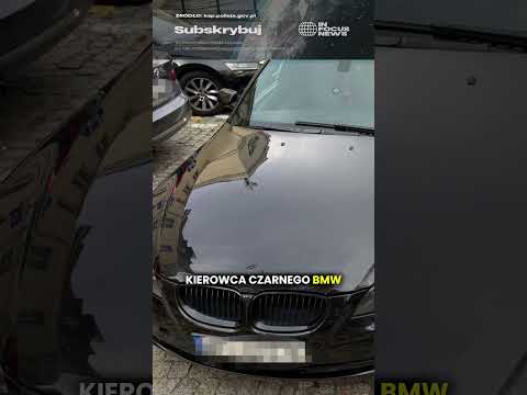 Ruszył z piskiem opon przy tajniakach! Miał trzy zakazy i czarne BMW...