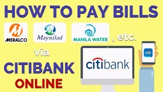How to Pay Utility Bills Online Using Citibank Credit Card