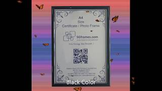 SGFrames.com A4 Certificate framing  Readymade - Toa Payoh and Chinatown