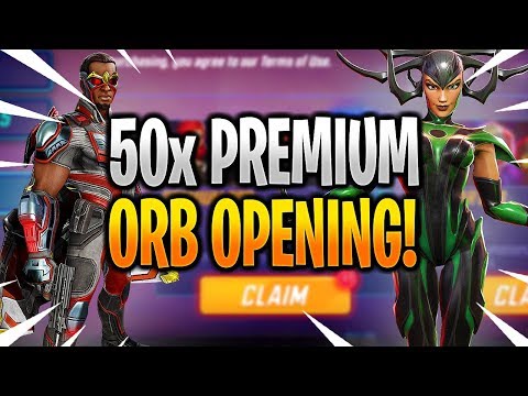 *NEW* 50x PREMIUM ORB OPENING! - MARVEL Strike Force - MSF