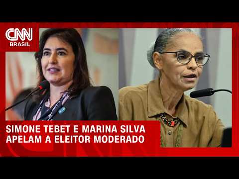 Tebet e Marina apelam a eleitor moderado após saída de Salles | BASTIDORES CNN