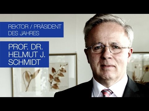 Professor Dr. Helmut J. Schmidt - Rektor/Präsident des Jahres