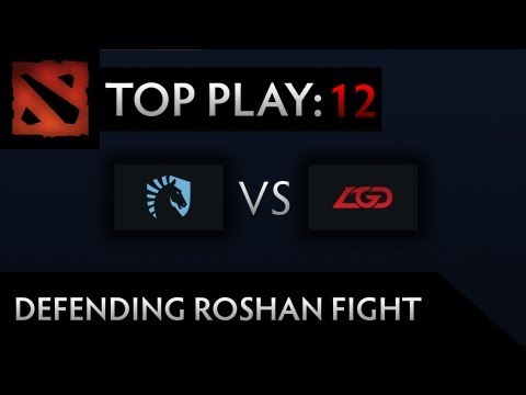 Dota 2 TI3 Top Play - Clip 12 - TL Defending Roshan (Crowd Reaction)