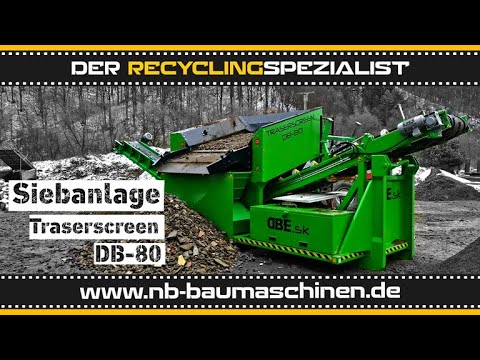 Traserscreen DB-80 | Mobile Siebanlage | Hackschnitzel | Hakenlift | Rüttelsieb