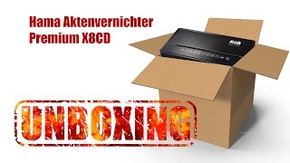 Hama Premium X8CD Aktenvernichter Unboxing
