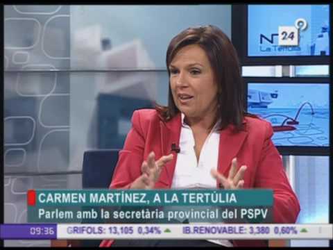 Carmen Martínez entrevista Canal 9