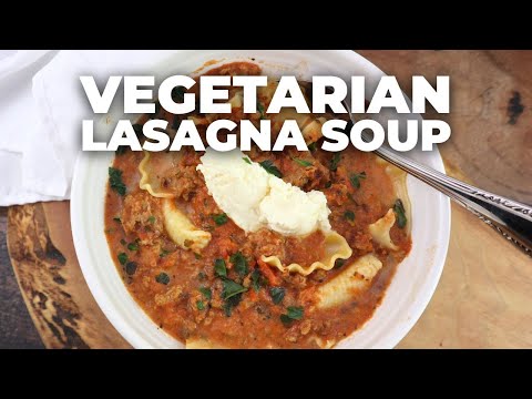 BEST Vegetarian Lasagna soup recipe | Healthy and Delicious
