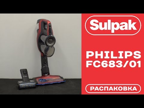 Пылесос Philips FC6823/01 черный-красный - Видео