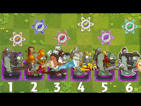 PvZ 2 Battlez - Random Super Team Vs 5 Gargantuar Zombies Level 10 - Which Team Plant Will Win ？