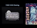 Kronos 1985 VHS Closing