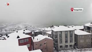 Zonguldak’a Kar Fırtınası Geldi
