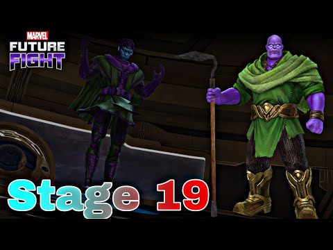 [WORLD BOSS] THANOS lvl 80 with mighty rage Vs Kang  STAGE 19 #marvel_future_fight