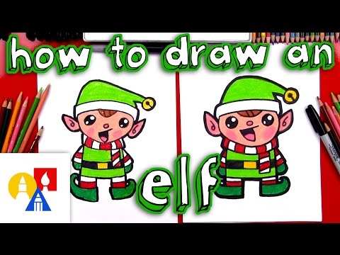 How To Draw A Cartoon Christmas Elf