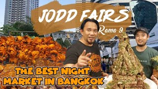 The Best Night Market In Bangkok Thailand 🇹🇭 - Jodd Fairs จ็อดด์แฟร์ Jumping Shrimp Meat Mountain