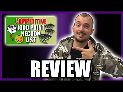 1000 Point Competitive Necrons List Review - IDICBeer 40k - 9th Edition - Warhammer 40k 2022