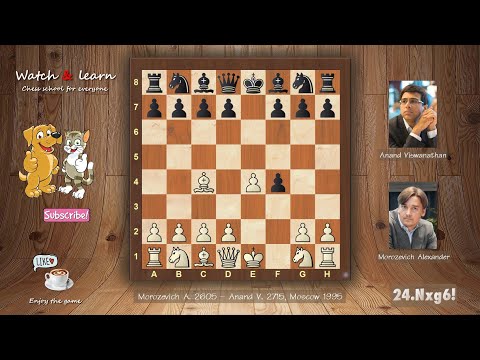 Morozevich Alexander vs Anand Viswanathan, Moscow 1995 | Amazing Chess Game