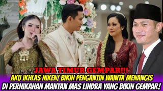 Download lagu Uproar! Niken Salendra sang 'Aku Ikhlas' at Mas Lindra's ex-wife's wedding. mp3