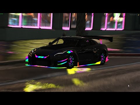 Nissan GTR | RGB LIGHTS EDITION | PANDA VEHICLES✨ʙᴏᴏꜱᴛᴇʀꜱ ᴄᴀʀ
