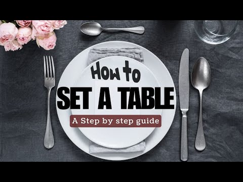 Basic TABLE SETUP for Hotel, Restaurant, or Home | F&B Service training I For Lunch or Dinner
