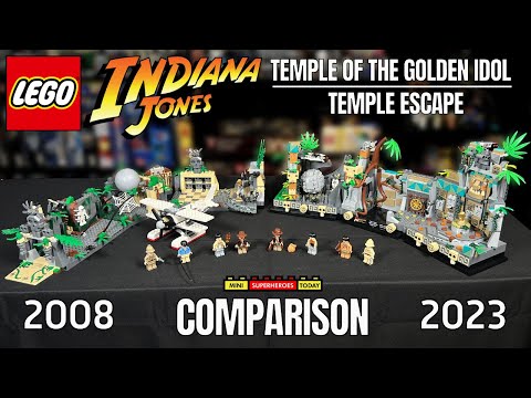 LEGO Indiana Jones TEMPLE OF THE GOLDEN IDOL COMPARISON (7632 vs 77015)