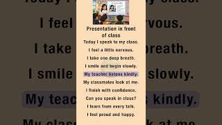 Presentation in Class | Easy English Story for Beginners