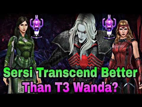 Sersi VS Scarlet Witch WBL Knull Comparison Guide T3 VS Transcend With Rage - Marvel Future Fight