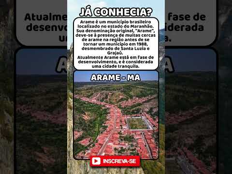 Conheça Arame, um pequeno município do estado do maranhão  #brasil