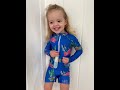 Toddler UV swimsuit from Tribe Tropical with change clips!