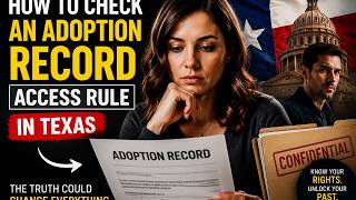 How to check an adoption record access rule in Texas