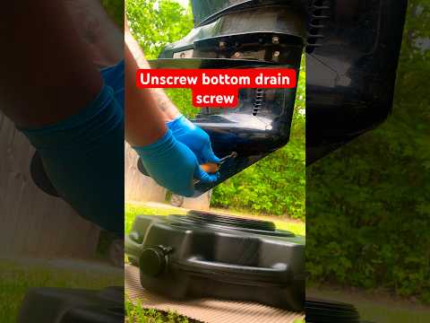 Quick and easy lower unit oil change. #boats #boating #mercurymarine #fishing #howto #shorts