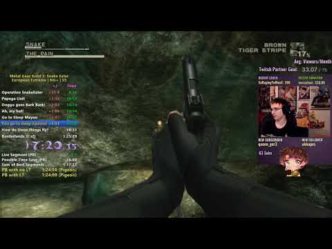 AGDQ 2021 Submission MGS3 Euro Extreme Pigeon Speedrun