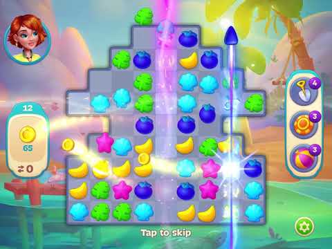 Hawaii Match-3 Mania - Level 12 - Introducing Free Bomb - FULL STORY - CaroGamesNL - *NEW GAME*