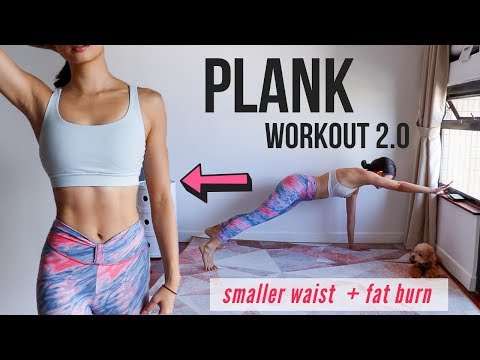 30 DAYS PLANK CHALLENGE | Slim Waist, Sexy Abs + Intense Full Body & Belly Fat Burn ~ Emi