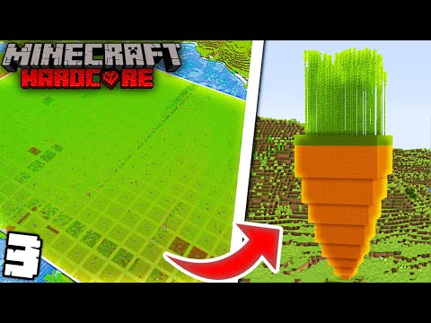 I Built The BIGGEST Carrot Farm in Minecraft Hardcore!