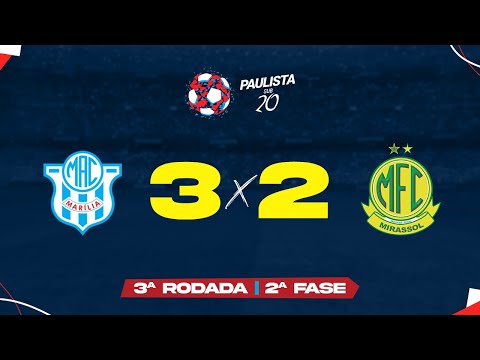 Melhores Momentos de Marília 3 x 2 Mirassol - Rodada 3 - 2ª Fase - Paulista Sub-20 - 2021
