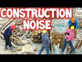 CONSTRUCTION SITE SOUND EFFECT/ AMBIENCE DRILLING JACKHAMMER METAL HAMMERING NOISE SOUNDSCAPE ASMR