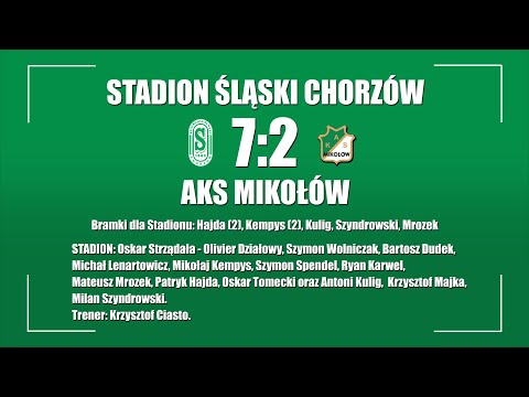 2022.09.24 Stadion Śląski Chorzów - AKS Mikołów (gole)