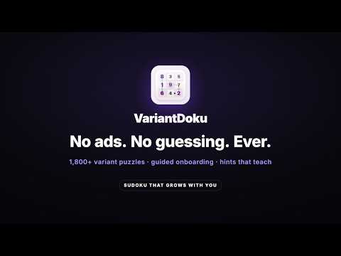 VariantDoku: Variant Sudoku video thumbnail