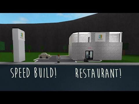 Roblox Bloxburg Modern Restaurant Speedbuild смотреть - 