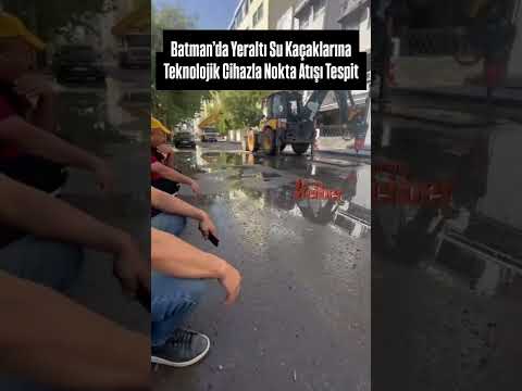 Batman’da Yeraltı Su Kaçaklarına Teknolojik Cihazla Nokta Atışı Tespit #keşfet #kesfeteyyiz #batman
