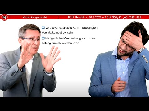 Jurastudium Strafrecht - Standard-Klausurproblem: Verdeckungsabsicht