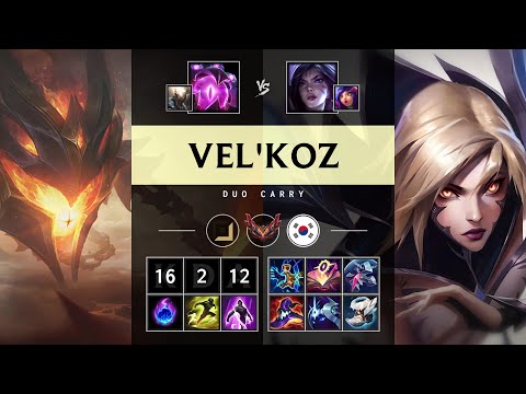 Vel'Koz Carry vs Kai'Sa - KR Grandmaster Patch 25.19